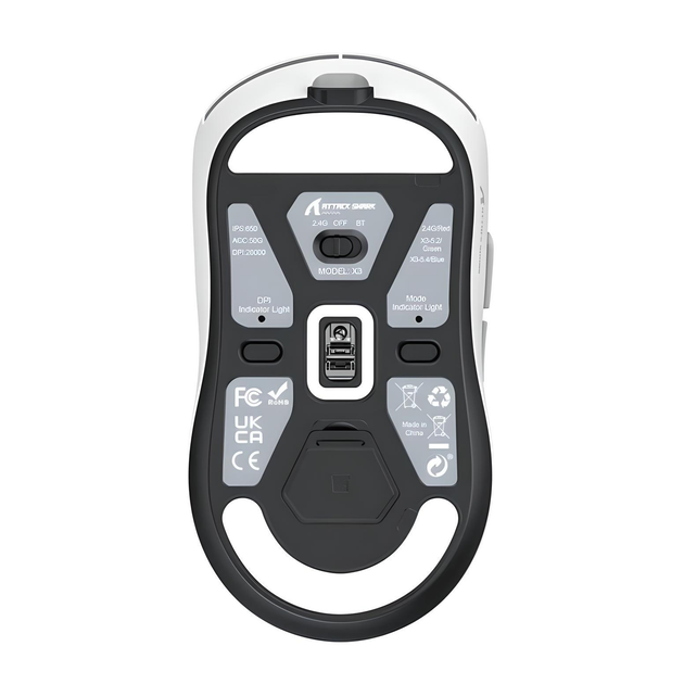 Миша Attack Shark X3 Wireless Whiteㅤㅤㅤㅤㅤㅤㅤㅤㅤㅤㅤㅤㅤㅤㅤ - Зображення 6