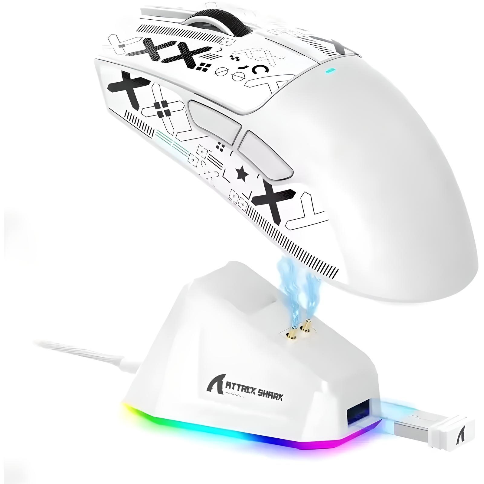 Мишка Attack Shark X11 White