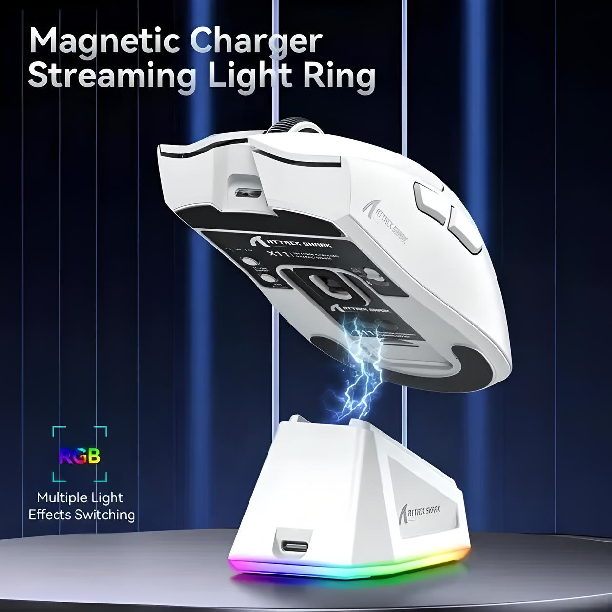 Мишка Attack Shark X11 White - Зображення 5