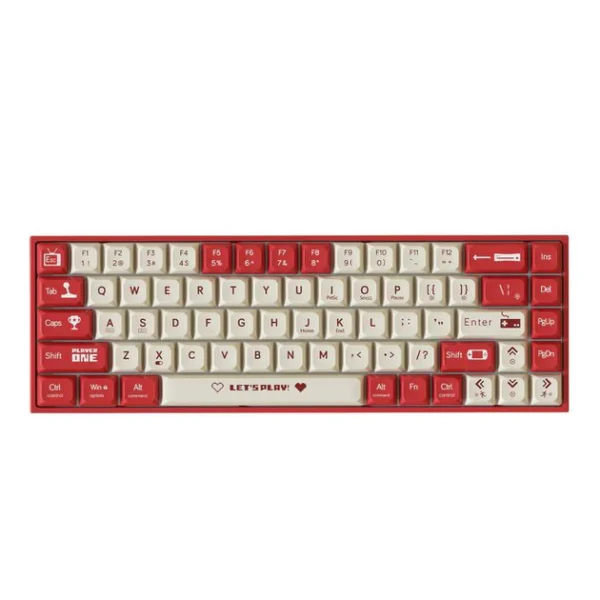 Клавіатура механічна AJAZZ AK680 Червоні перемикачі HOT SWAP Червона